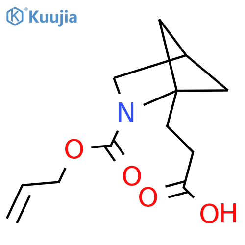 3-{2-(prop-2-en-1-yloxy)carbonyl-2-azabicyclo2.1.1hexan-1-yl}propanoic acid structure