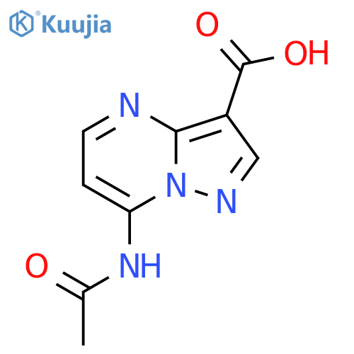 7-acetamidopyrazolo1,5-apyrimidine-3-carboxylic acid structure