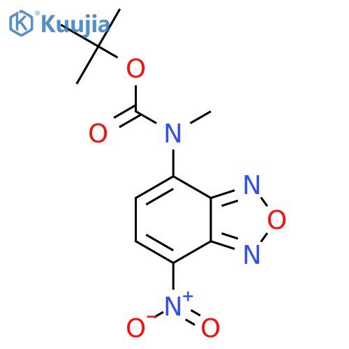 tert-butyl N-methyl-N-(7-nitro-2,1,3-benzoxadiazol-4-yl)carbamate structure