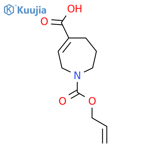 1-(prop-2-en-1-yloxy)carbonyl-2,5,6,7-tetrahydro-1H-azepine-4-carboxylic acid structure
