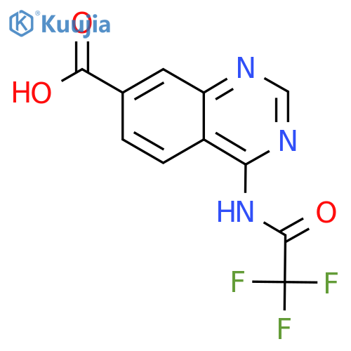 4-(2,2,2-Trifluoroacetamido)quinazoline-7-carboxylic acid structure