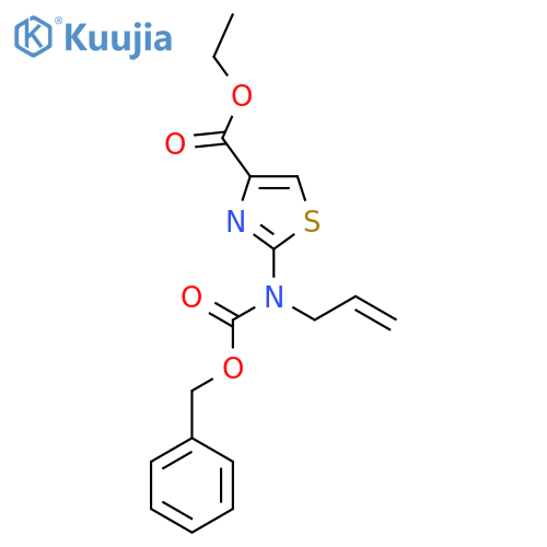 ethyl 2-{(benzyloxy)carbonyl(prop-2-en-1-yl)amino}-1,3-thiazole-4-carboxylate structure