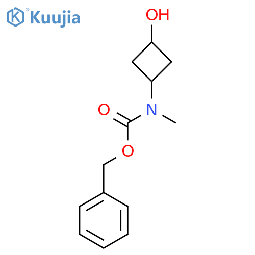 benzyl N-methyl-N-(1s,3s)-3-hydroxycyclobutylcarbamate structure