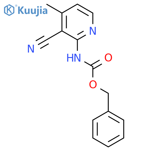 benzyl N-(3-cyano-4-methylpyridin-2-yl)carbamate structure