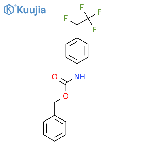 benzyl N-4-(1,2,2,2-tetrafluoroethyl)phenylcarbamate structure
