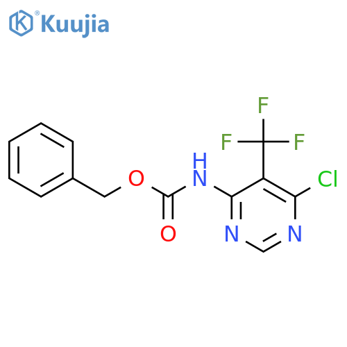 benzyl N-6-chloro-5-(trifluoromethyl)pyrimidin-4-ylcarbamate structure