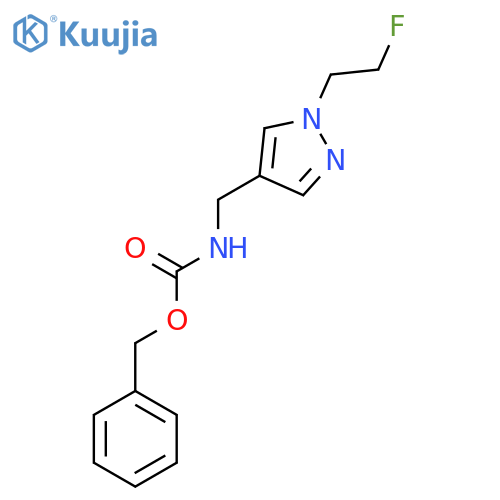 benzyl N-{[1-(2-fluoroethyl)-1H-pyrazol-4-yl]methyl}carbamate structure