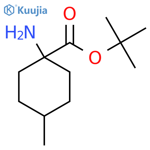 tert-butyl (1r,4r)-1-amino-4-methylcyclohexane-1-carboxylate structure