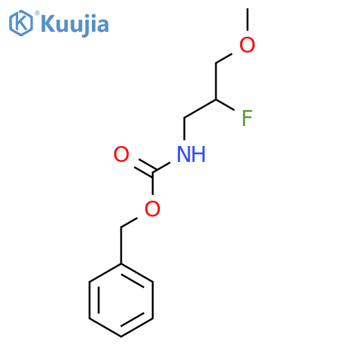benzyl N-(2-fluoro-3-methoxypropyl)carbamate structure