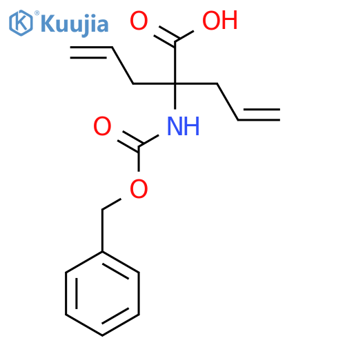 2-{(benzyloxy)carbonylamino}-2-(prop-2-en-1-yl)pent-4-enoic acid structure