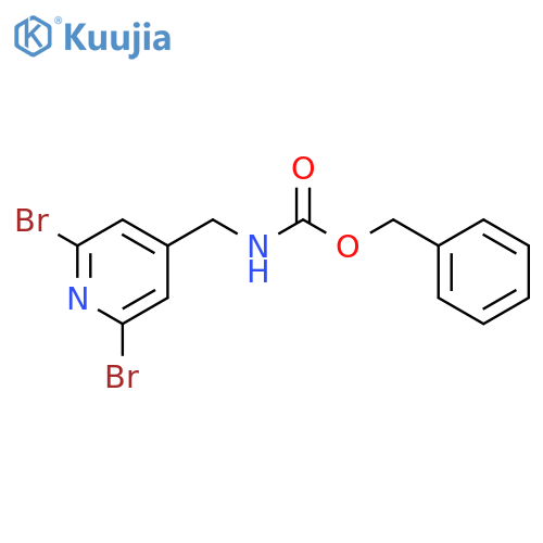benzyl N-(2,6-dibromopyridin-4-yl)methylcarbamate structure
