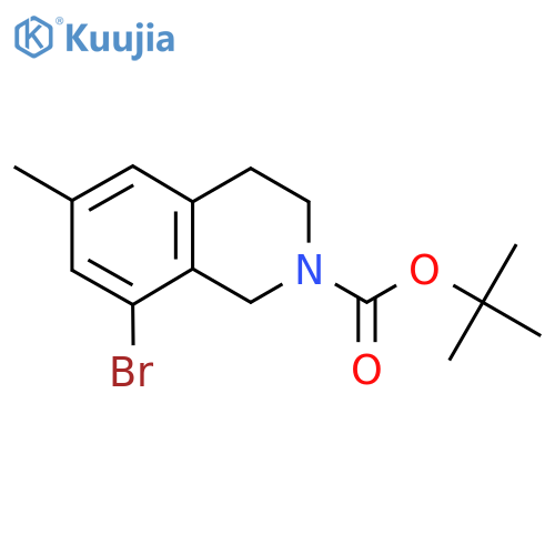 Tert-butyl 8-bromo-6-methyl-1,2,3,4-tetrahydroisoquinoline-2-carboxylate structure