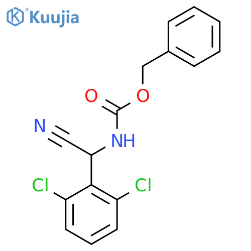 benzyl N-cyano(2,6-dichlorophenyl)methylcarbamate structure
