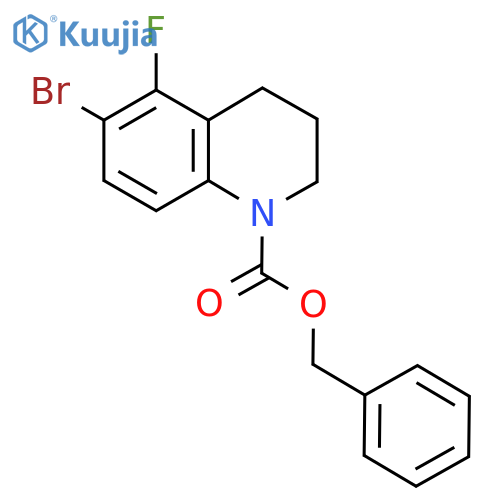 Benzyl 6-bromo-5-fluoro-1,2,3,4-tetrahydroquinoline-1-carboxylate structure