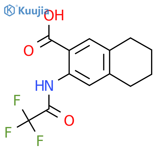 3-(2,2,2-Trifluoroacetamido)-5,6,7,8-tetrahydronaphthalene-2-carboxylic acid structure