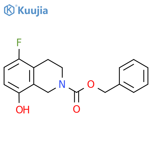 Benzyl 5-fluoro-8-hydroxy-1,2,3,4-tetrahydroisoquinoline-2-carboxylate structure