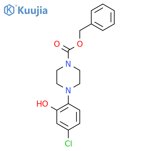 Benzyl 4-(4-chloro-2-hydroxyphenyl)piperazine-1-carboxylate structure