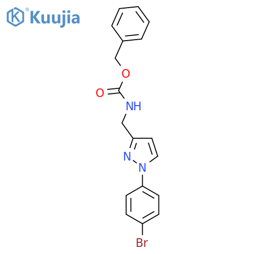 benzyl N-{[1-(4-bromophenyl)-1H-pyrazol-3-yl]methyl}carbamate structure