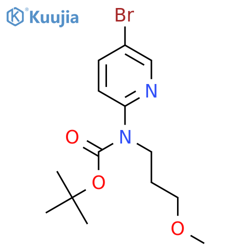 tert-butyl N-(5-bromopyridin-2-yl)-N-(3-methoxypropyl)carbamate structure