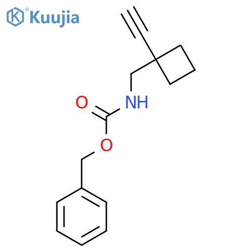benzyl N-(1-ethynylcyclobutyl)methylcarbamate structure