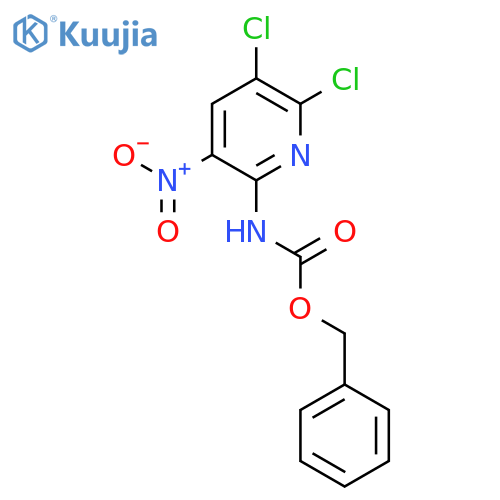 benzyl N-(5,6-dichloro-3-nitropyridin-2-yl)carbamate structure