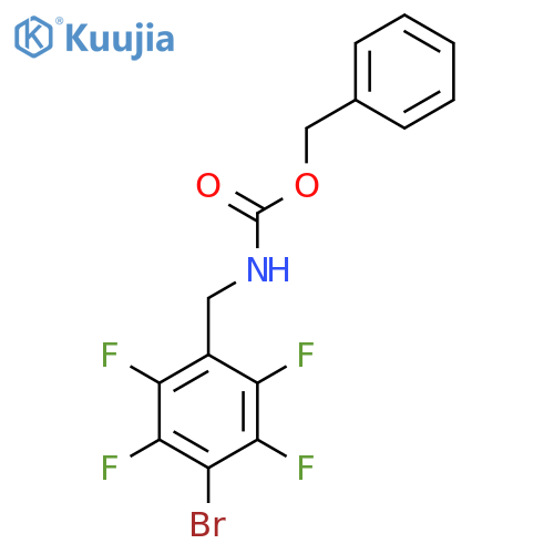 benzyl N-(4-bromo-2,3,5,6-tetrafluorophenyl)methylcarbamate structure