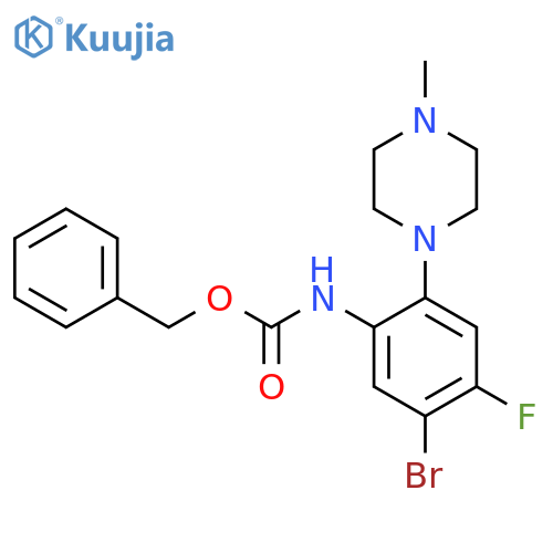 benzyl N-5-bromo-4-fluoro-2-(4-methylpiperazin-1-yl)phenylcarbamate structure