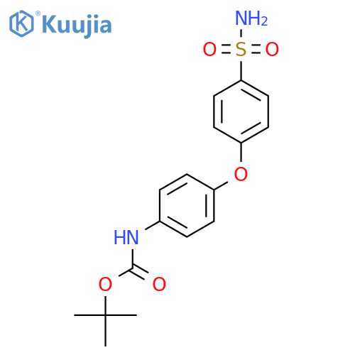tert-butyl N-4-(4-sulfamoylphenoxy)phenylcarbamate structure
