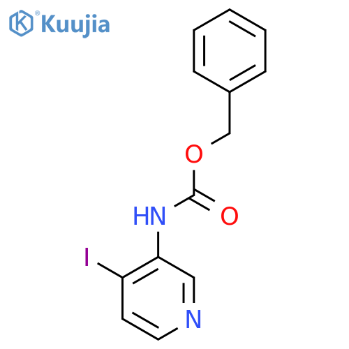 benzyl N-(4-iodopyridin-3-yl)carbamate structure