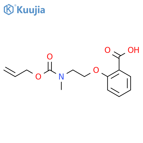 2-(2-{Methyl[(prop-2-en-1-yloxy)carbonyl]amino}ethoxy)benzoic acid structure