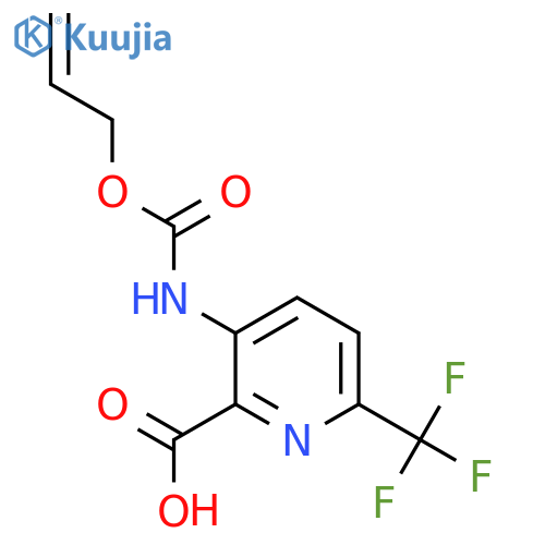 3-{(prop-2-en-1-yloxy)carbonylamino}-6-(trifluoromethyl)pyridine-2-carboxylic acid structure