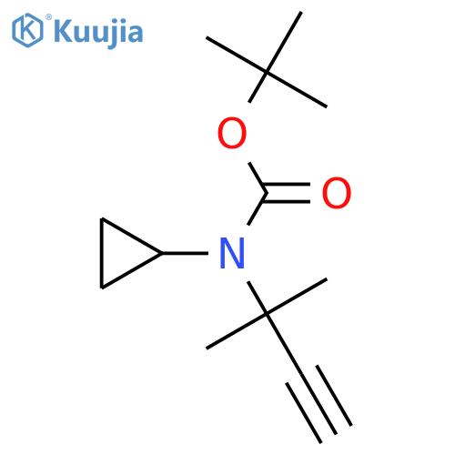 tert-butyl N-cyclopropyl-N-(2-methylbut-3-yn-2-yl)carbamate structure