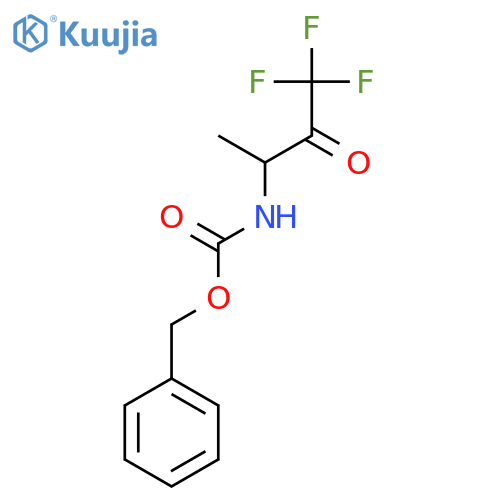benzyl N-(4,4,4-trifluoro-3-oxobutan-2-yl)carbamate structure