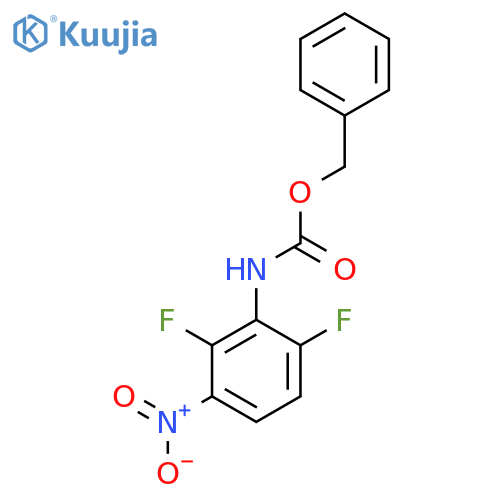 benzyl N-(2,6-difluoro-3-nitrophenyl)carbamate structure