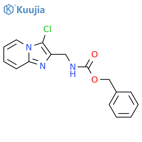 benzyl N-({3-chloroimidazo1,2-apyridin-2-yl}methyl)carbamate structure