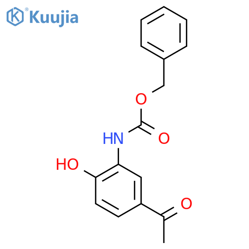 benzyl N-(5-acetyl-2-hydroxyphenyl)carbamate structure