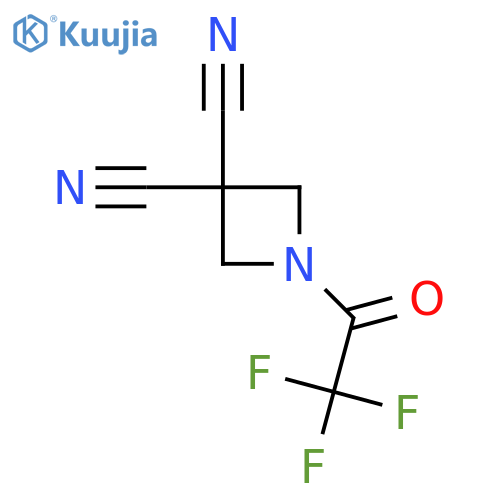1-(2,2,2-Trifluoroacetyl)azetidine-3,3-dicarbonitrile structure