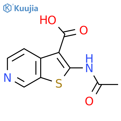 2-acetamidothieno2,3-cpyridine-3-carboxylic acid structure