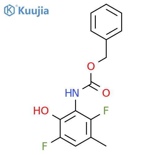 benzyl N-(2,5-difluoro-6-hydroxy-3-methylphenyl)carbamate structure