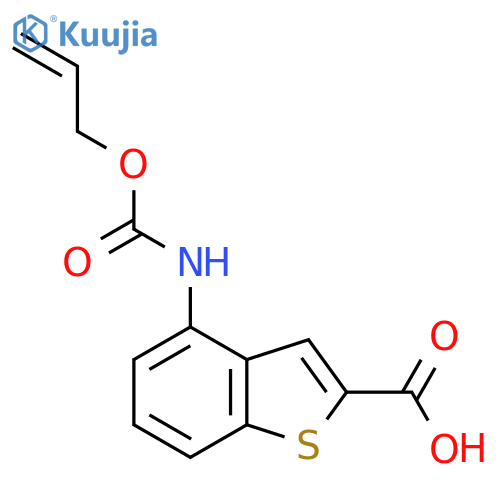 4-{[(Prop-2-en-1-yloxy)carbonyl]amino}-1-benzothiophene-2-carboxylic acid structure