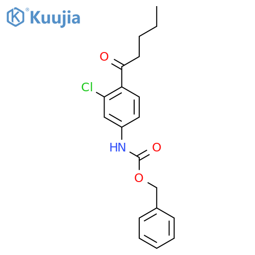 benzyl N-(3-chloro-4-pentanoylphenyl)carbamate structure