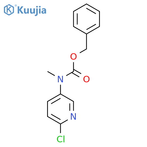benzyl N-(6-chloropyridin-3-yl)-N-methylcarbamate structure