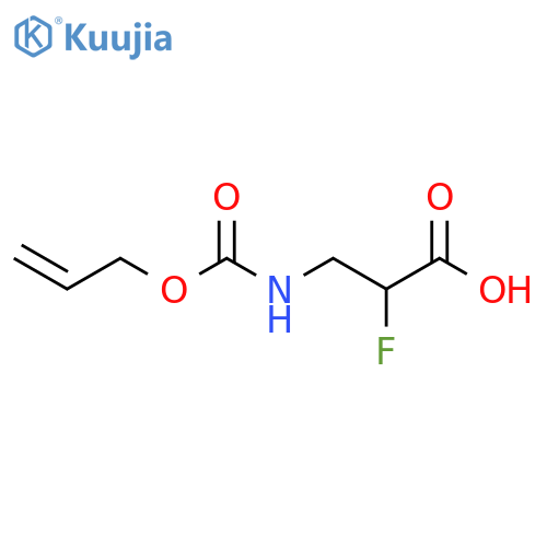 2-fluoro-3-{(prop-2-en-1-yloxy)carbonylamino}propanoic acid structure