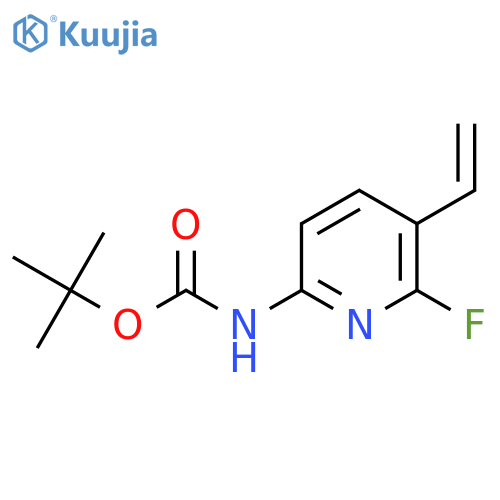 tert-butyl N-(5-ethenyl-6-fluoropyridin-2-yl)carbamate structure