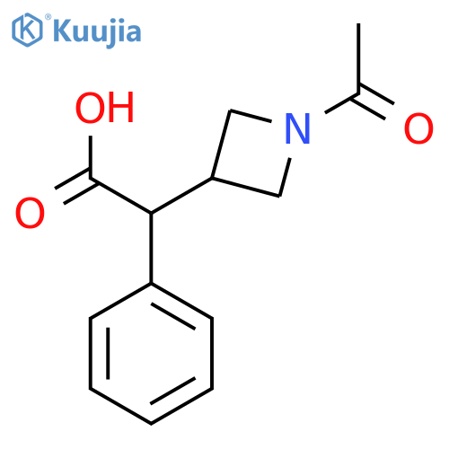2-(1-Acetylazetidin-3-yl)-2-phenylacetic acid structure