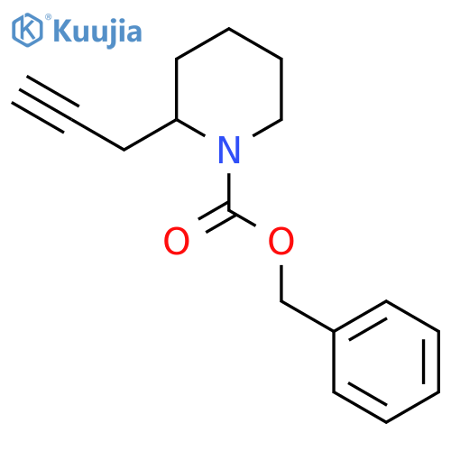 Benzyl 2-(prop-2-yn-1-yl)piperidine-1-carboxylate structure