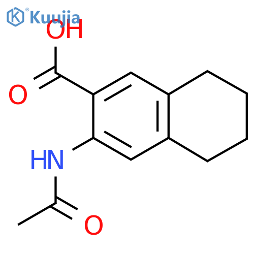 3-Acetamido-5,6,7,8-tetrahydronaphthalene-2-carboxylic acid structure