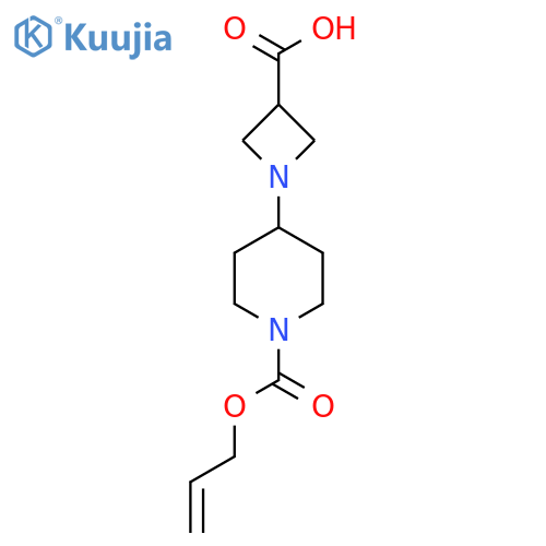 1-{1-(prop-2-en-1-yloxy)carbonylpiperidin-4-yl}azetidine-3-carboxylic acid structure