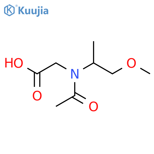 2-N-(1-methoxypropan-2-yl)acetamidoacetic acid structure