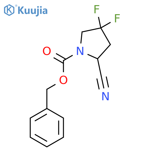 Benzyl 2-cyano-4,4-difluoropyrrolidine-1-carboxylate structure